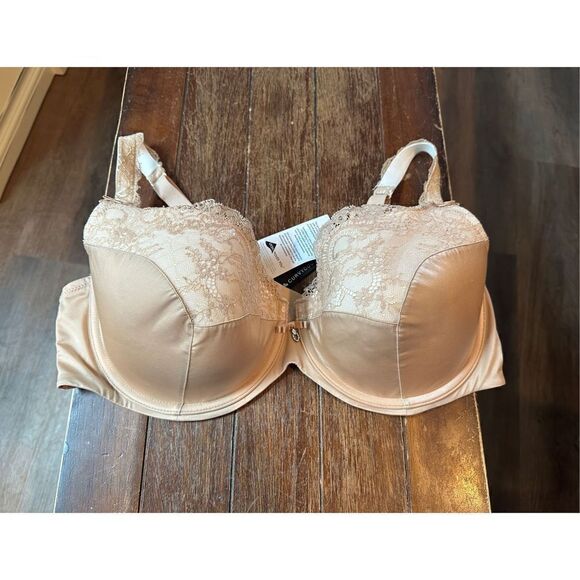 Curvy Couture Women's Tulip Sexy Lace Plus Size Push Up Bra - Picture 2 of 6